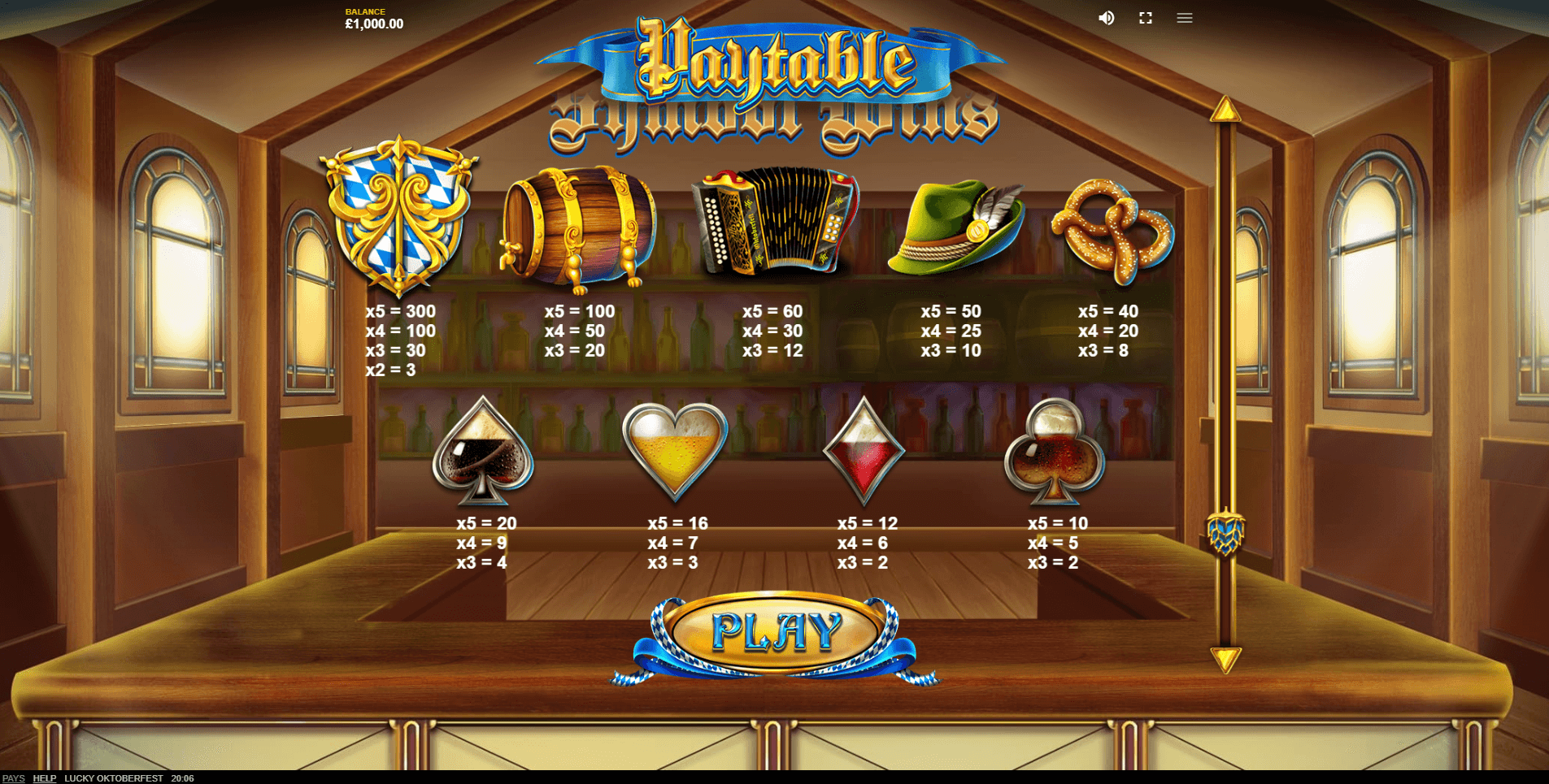 lucky oktoberfest slot machine detail image 3