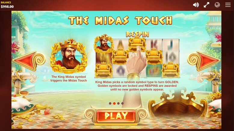 midas gold slot machine detail image 2