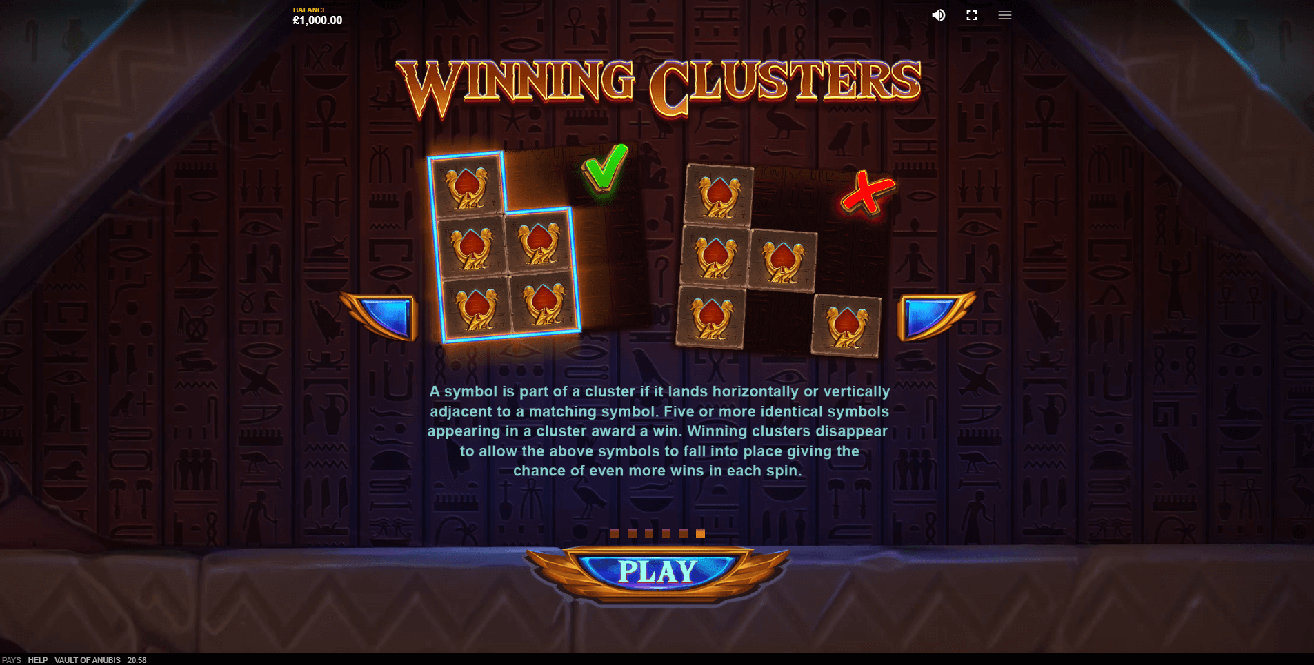 vault of anubis slot machine detail image 4