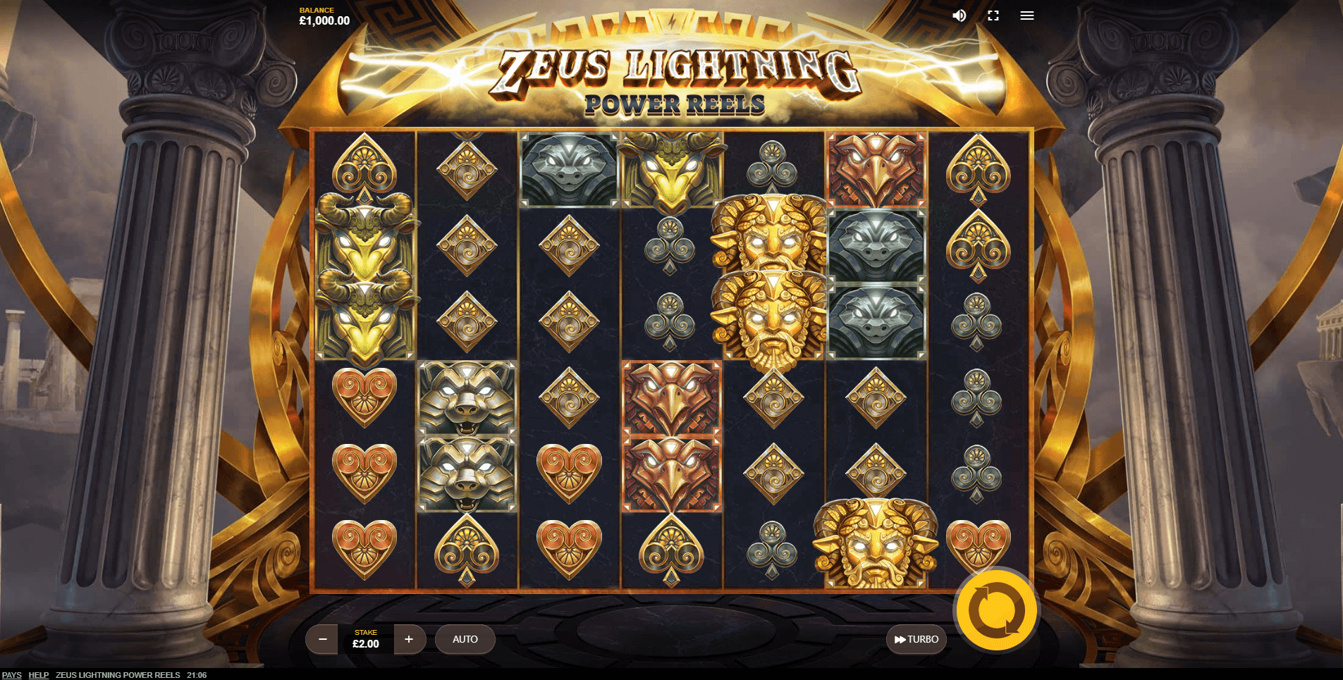 Zeus Lightning Power Reels slot play free