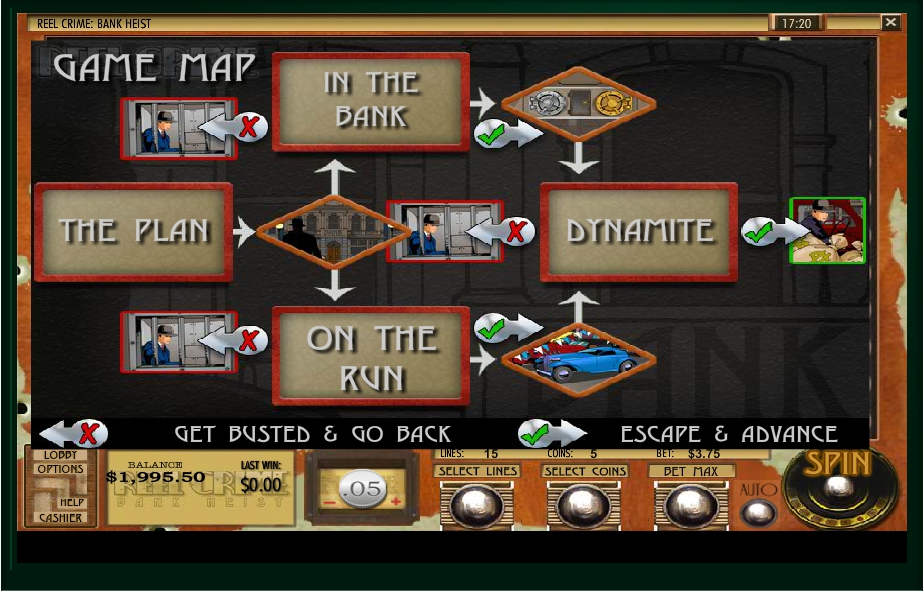 reel crime bank heist slot machine detail image 0