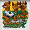 three hyenas - soccer safari