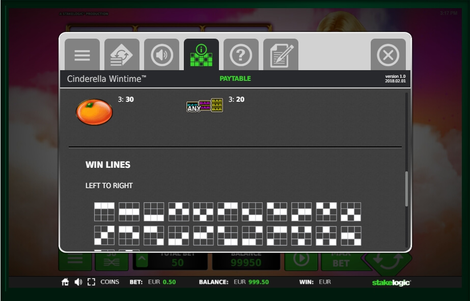 cinderella win time slot machine detail image 1