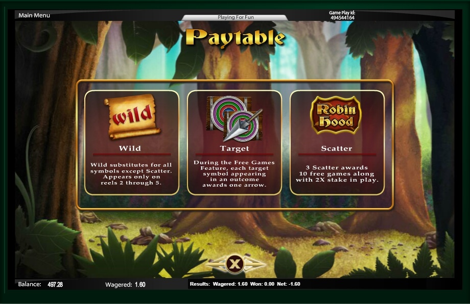 robin hood slot machine detail image 3