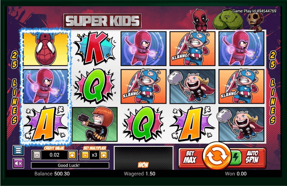 Super Kids slot play free