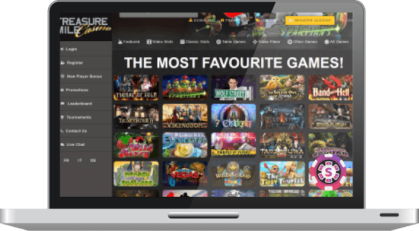 treasure mile casino games