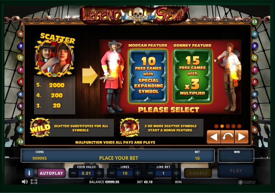 legend of the sea slot machine detail image 3