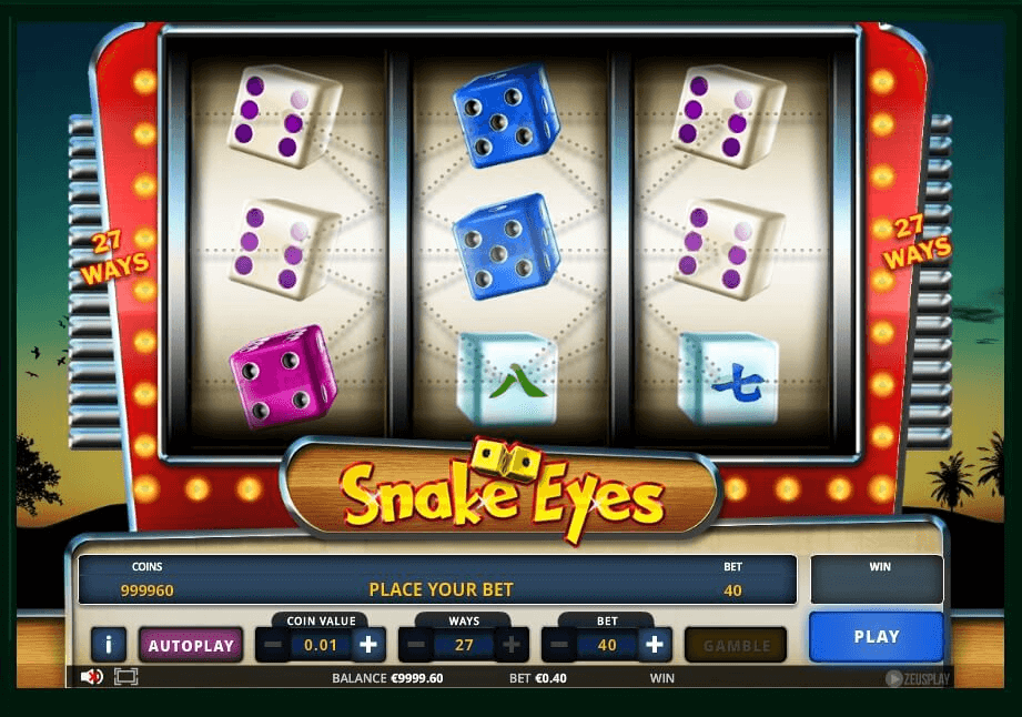 Snake Eyes slot play free